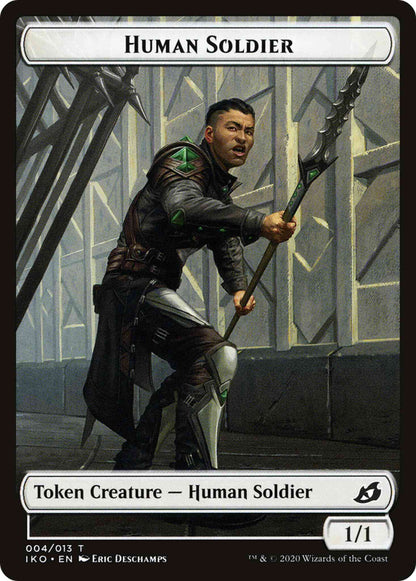 Human Soldier Token (04) // Zombie Token (09) [IKO/C20 Set Symbol] [Commander 2020 Tokens] [Non-Foil]