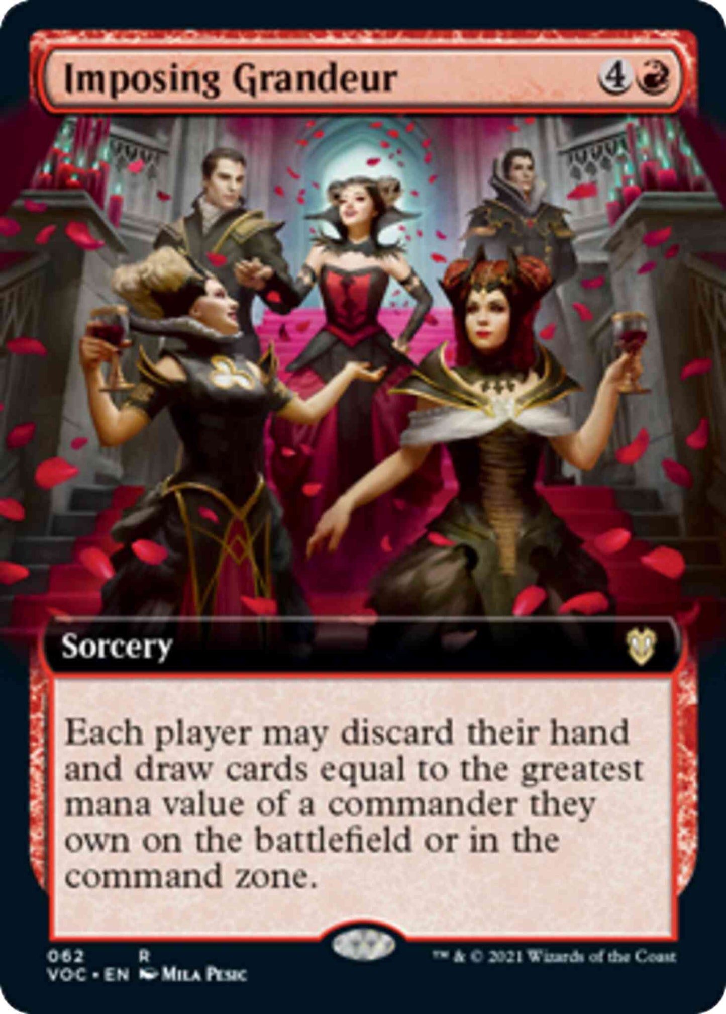 Imposing Grandeur [62] [Extended Art] [Innistrad: Crimson Vow: Commander] [Non-Foil]