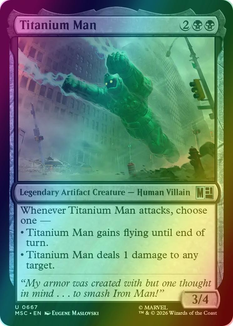 Titanium Man [667] [Jumpstart] [Marvel Super Heroes: Commander] [Foil]