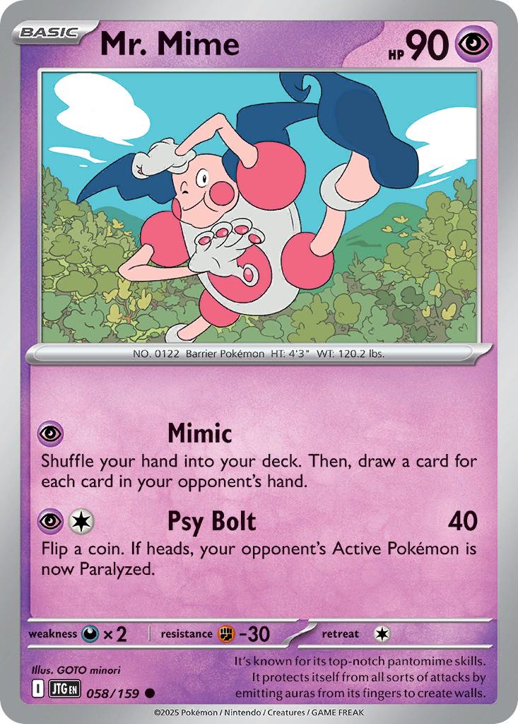 Mr. Mime - 058/159 - Common [sv09-058] [Non-Holo]