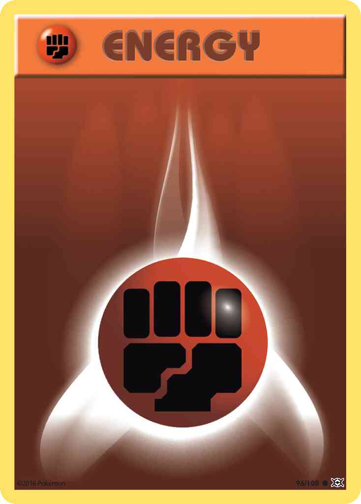 Basic Fighting Energy - 96/108 - Common [xy12-96] [Non-Holo]
