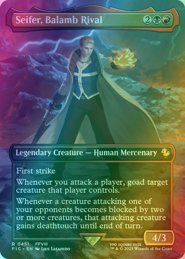 Seifer, Balamb Rival [451] [Borderless] [Scene] [FINAL FANTASY: Commander] [Foil]