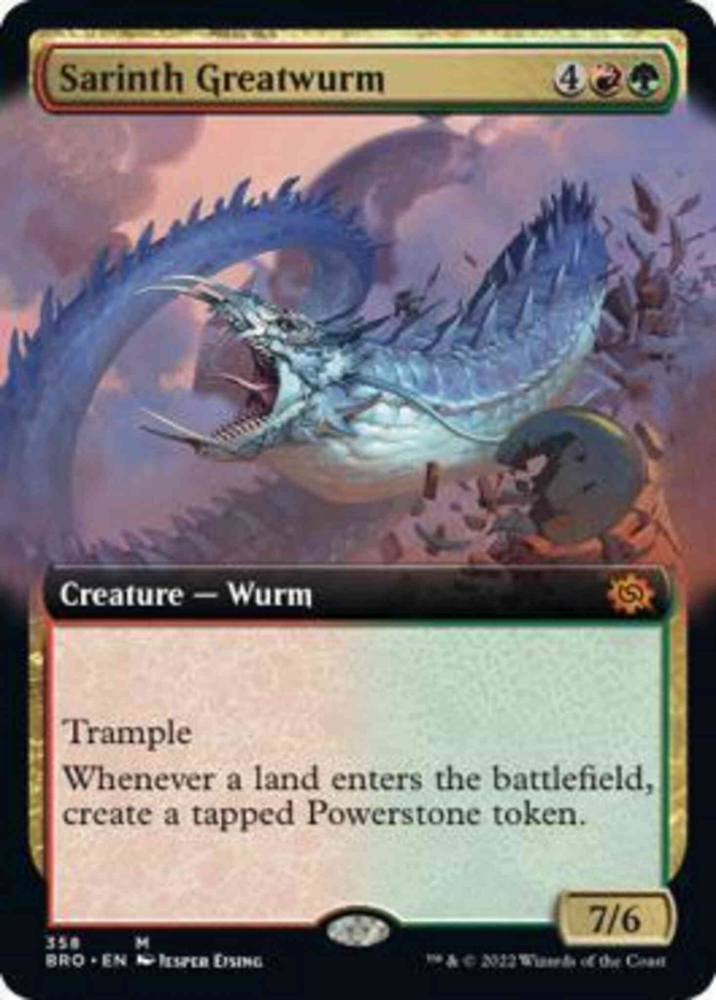 Sarinth Greatwurm [358] [Extended Art] [The Brothers' War] [Non-Foil]