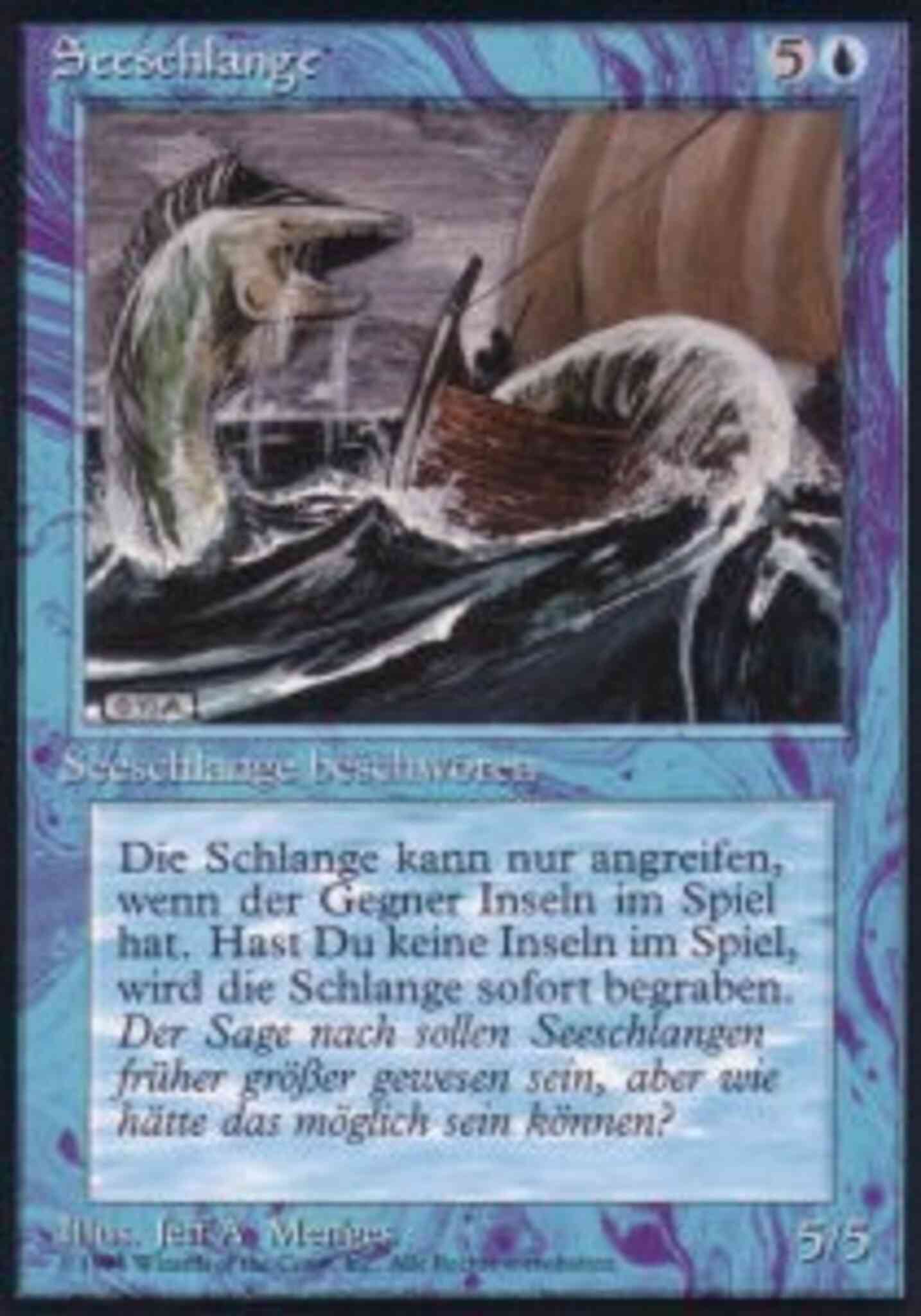 Sea Serpent - German [78] [Foreign Black Border: German] [Non-Foil]