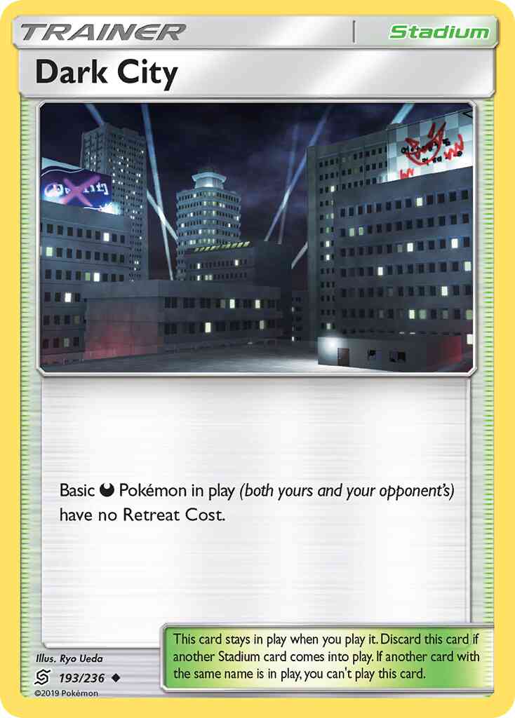 Dark City - 193/236 - Uncommon [sm11-193] [Reverse Holo]