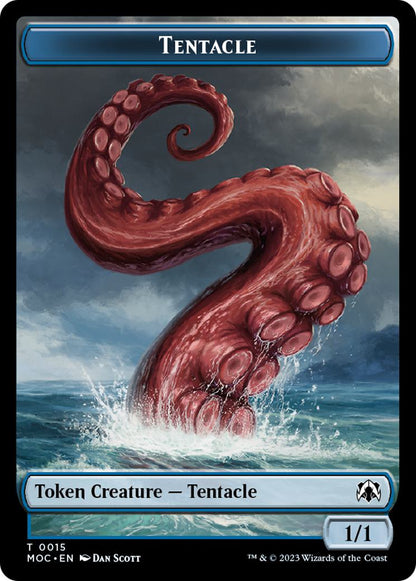Human Token (26) // Tentacle Token (15) [March of the Machine: Commander: Tokens] [Non-Foil]