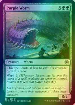 Purple Worm [201] [Adventures in the Forgotten Realms] [Foil]
