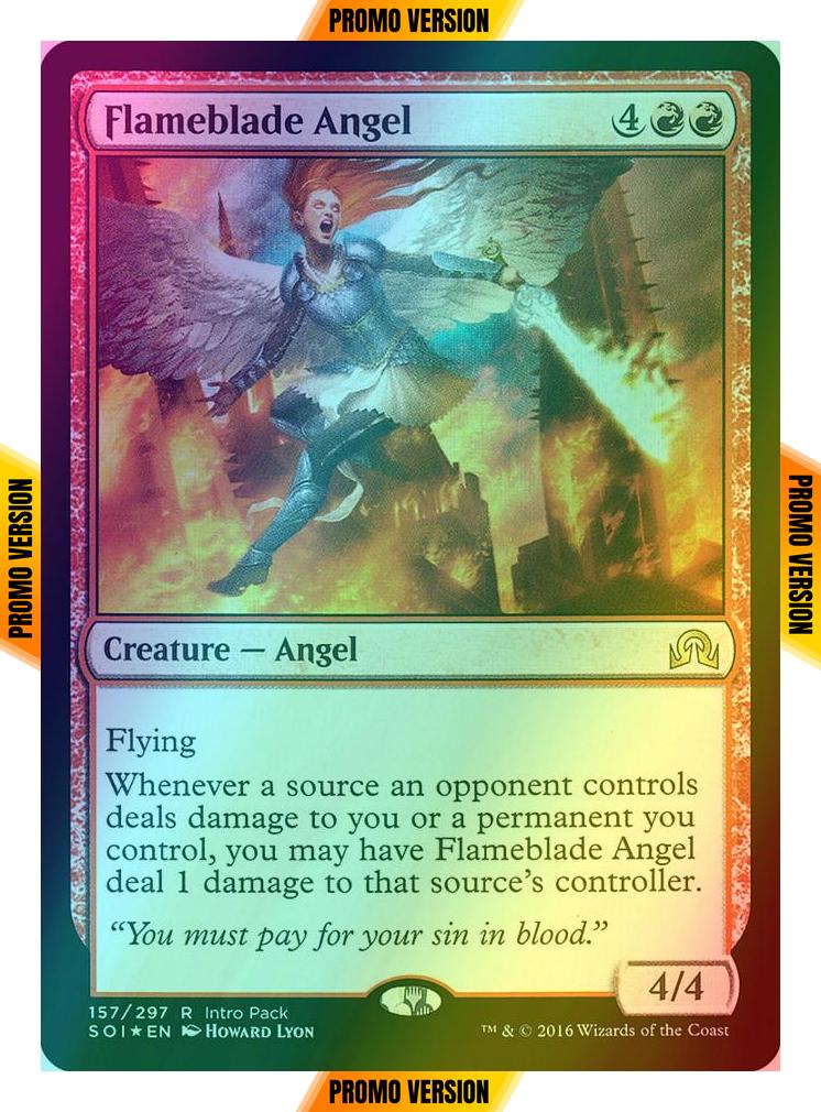 Flameblade Angel [157] [Intro Pack] [Shadows over Innistrad Promos] [Foil]
