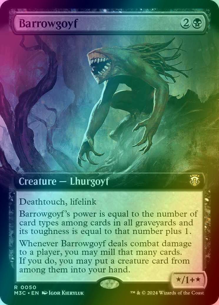 Barrowgoyf [50] [Extended Art] [Modern Horizons 3: Commander] [Ripple Foil]