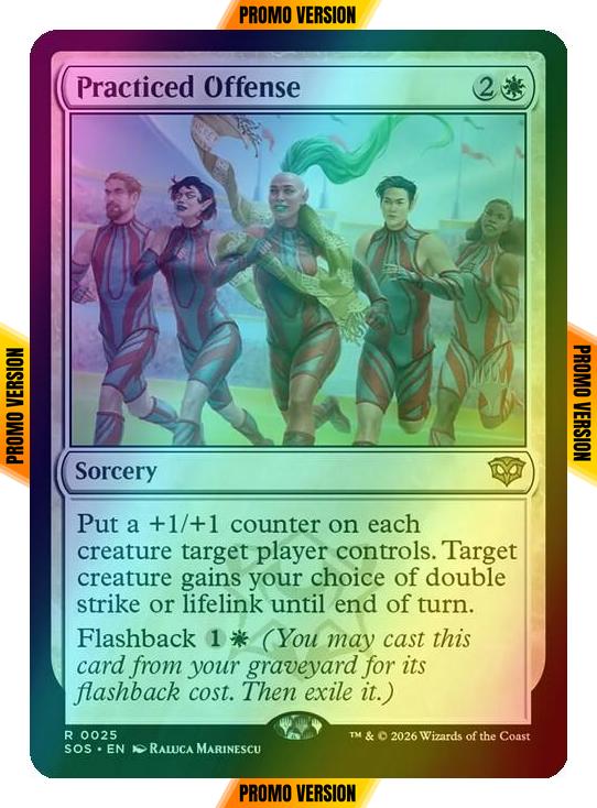 Practiced Offense [25p] [Promo Pack] [Secrets of Strixhaven Promos] [Foil]