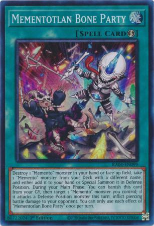 Mementotlan Bone Party - RA04-EN099 - Super Rare - 1st Edition