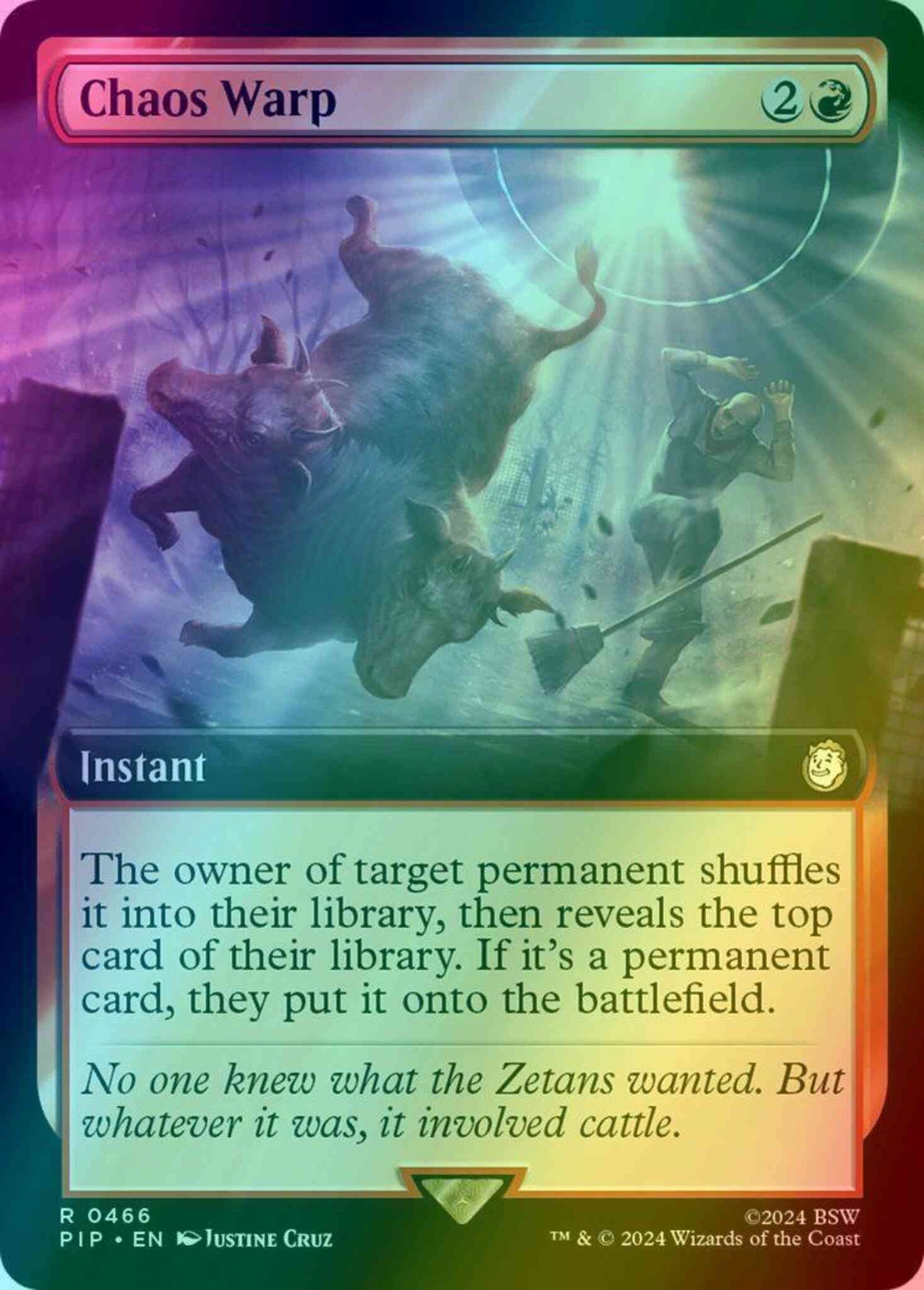 Chaos Warp [466] [Extended Art] [Fallout] [Foil]