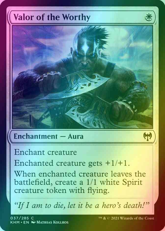 Valor of the Worthy [37] [Kaldheim] [Foil]