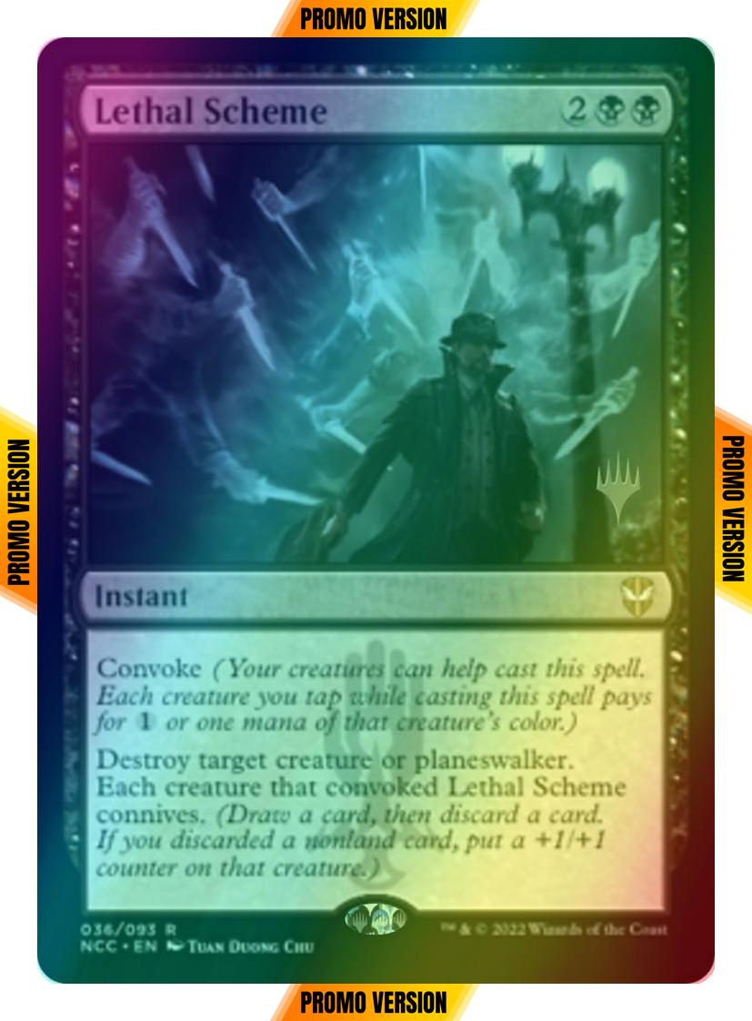 Lethal Scheme [Promo Pack] [36p] [Streets of New Capenna: Commander: Promos] [Foil]