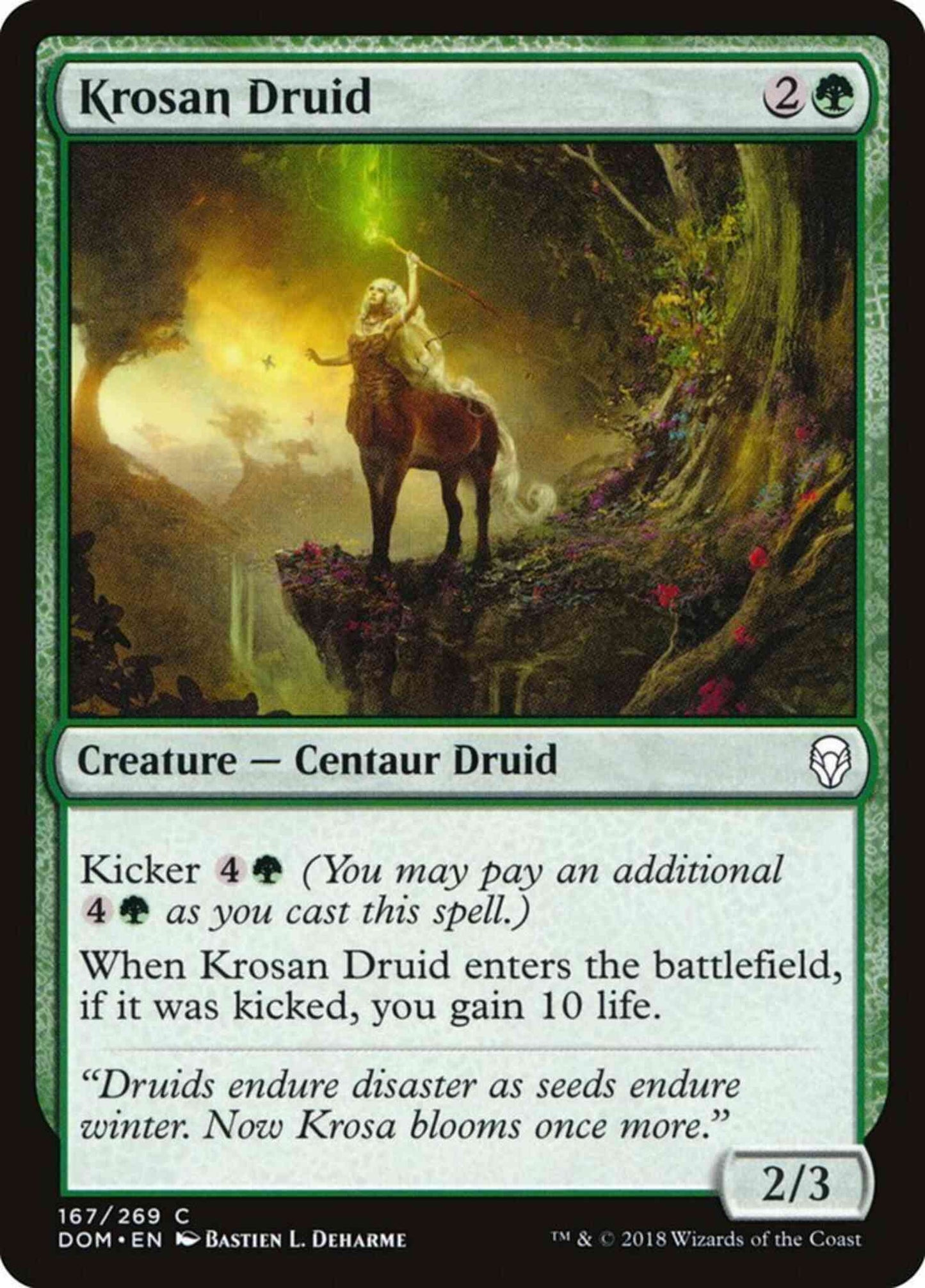 Krosan Druid [167] [Dominaria] [Non-Foil]
