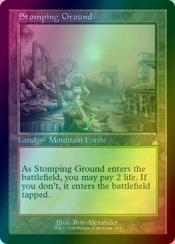 Stomping Ground [413] [Retro Frame] [Ravnica Remastered] [Foil]