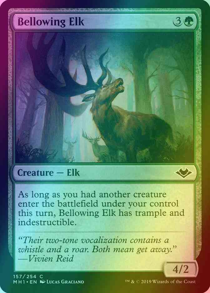 Bellowing Elk [157] [Modern Horizons] [Foil]