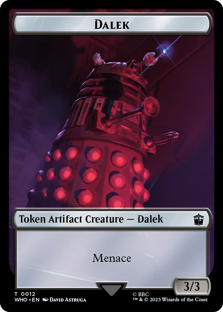 Alien Angel Token (11) // Dalek Token (12) [Universes Beyond: Doctor Who: Tokens] [Non-Foil]