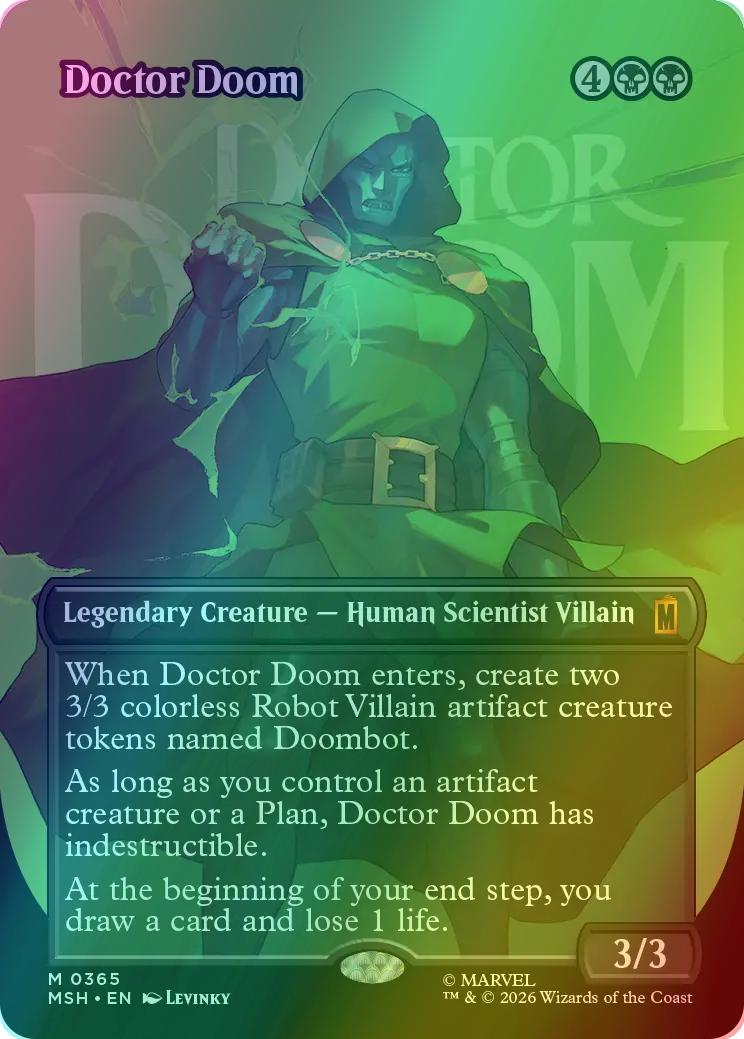 Doctor Doom [365] [Borderless] [Logo] [Marvel Super Heroes] [Foil]