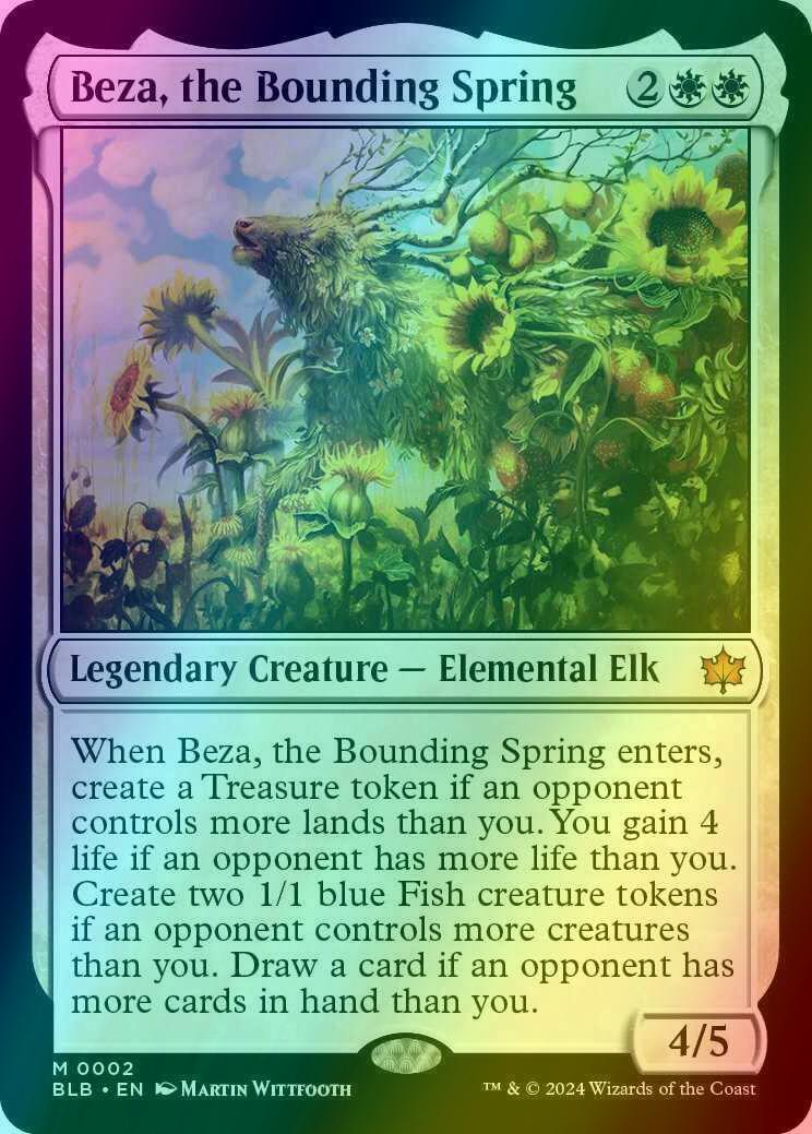 Beza, the Bounding Spring [2] [Bloomburrow] [Foil]