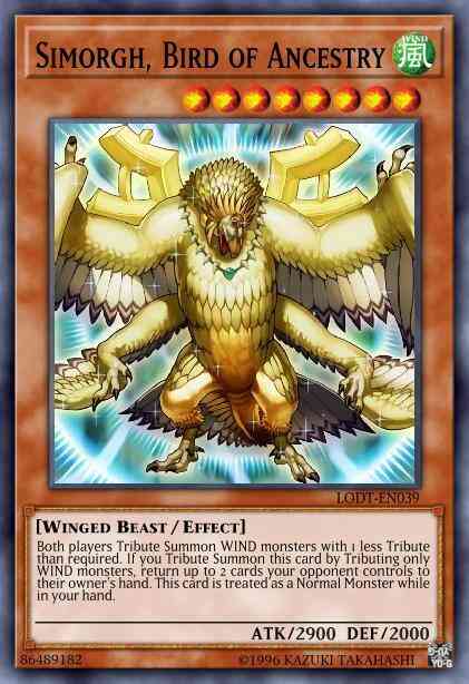 Simorgh, Bird of Ancestry - LODT-EN039 - Rare - 1st Edition