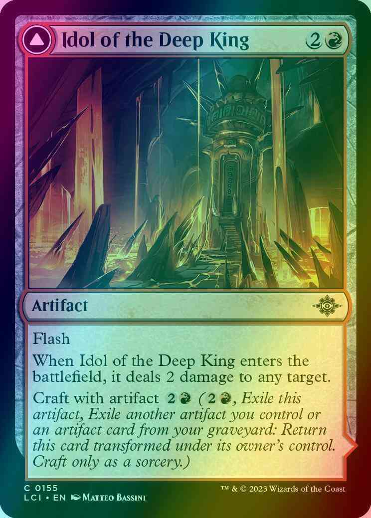 Idol of the Deep King // Sovereign's Macuahuitl [155] [The Lost Caverns of Ixalan] [Foil]