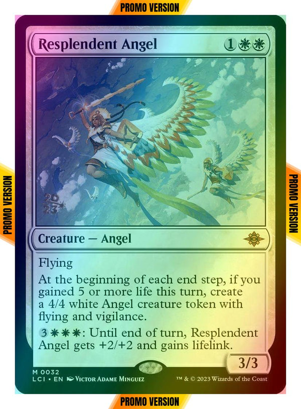Resplendent Angel [32s] [Prerelease] [The Lost Caverns of Ixalan: Promos] [Foil]