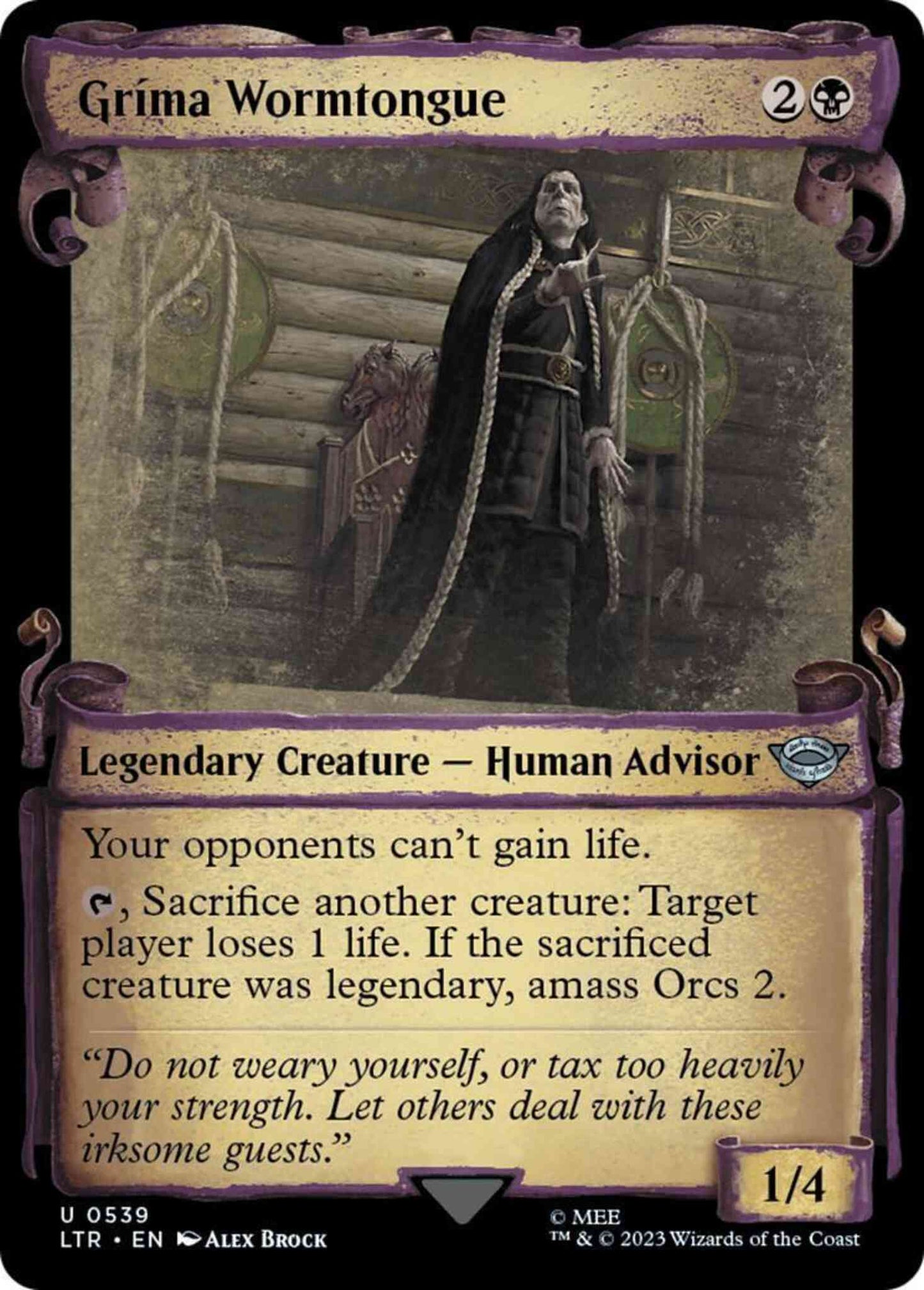 Gríma Wormtongue [539] [Scrolls Showcase] [The Lord of the Rings: Tales of Middle-earth] [Non-Foil]