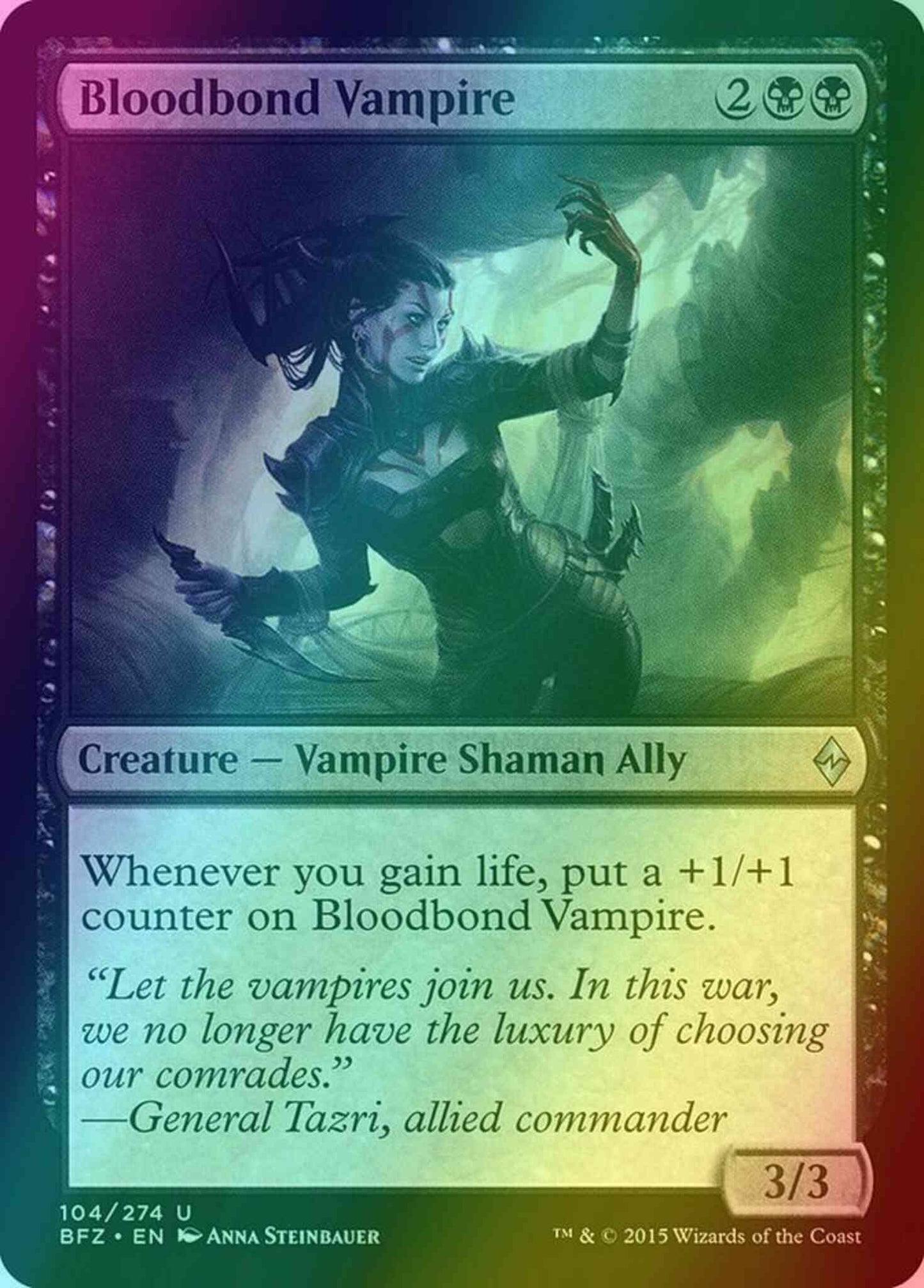 Bloodbond Vampire [104] [Battle for Zendikar] [Foil]