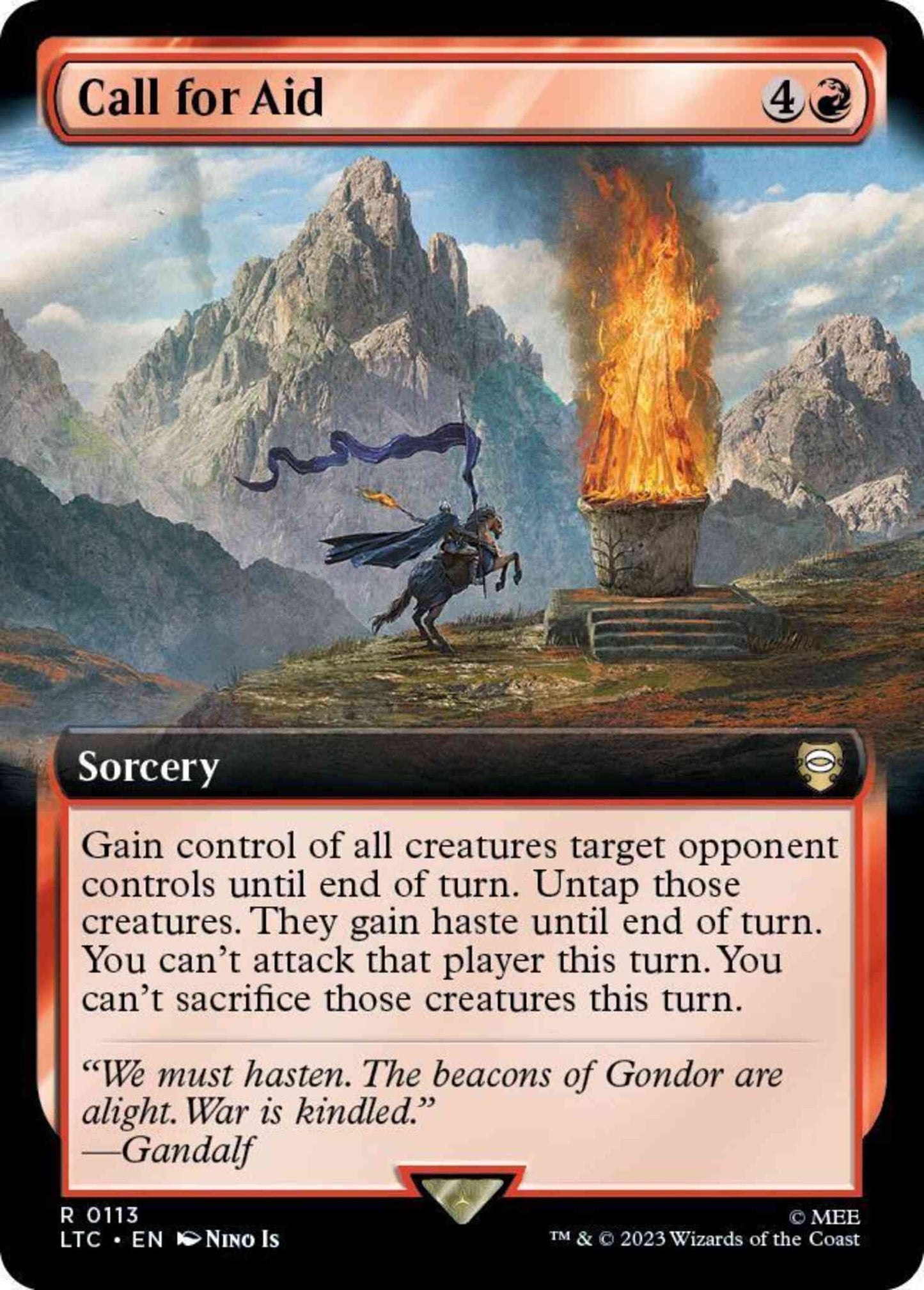 Call for Aid [113] [Extended Art] [The Lord of the Rings: Tales of Middle-earth: Commander] [Non-Foil]
