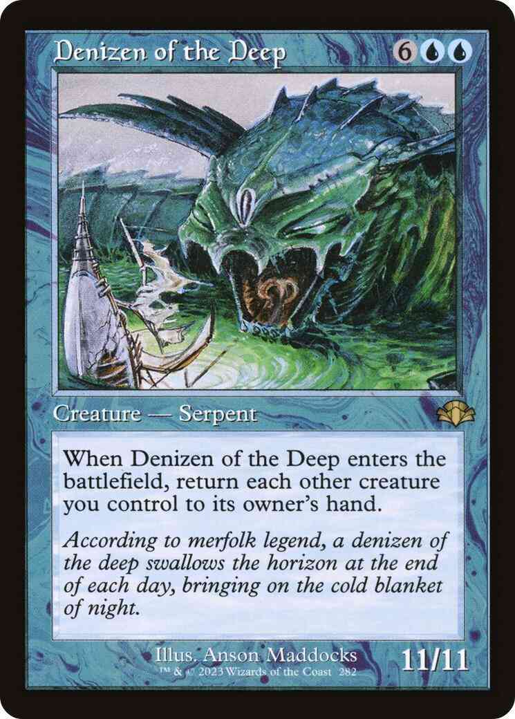 Denizen of the Deep [282] [Retro Frame] [Dominaria Remastered] [Non-Foil]