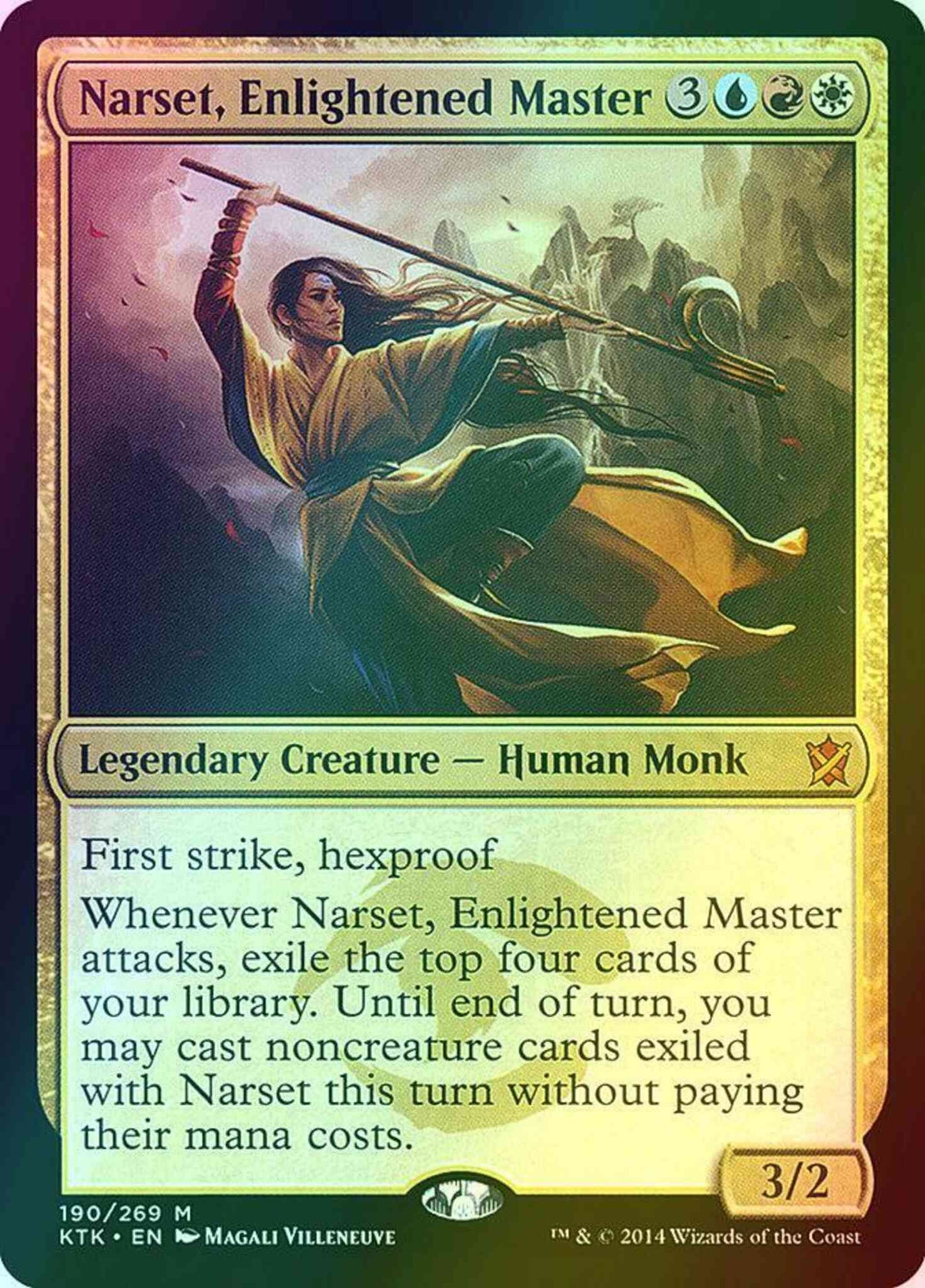 Narset, Enlightened Master [190] [Khans Of Tarkir] [Foil]