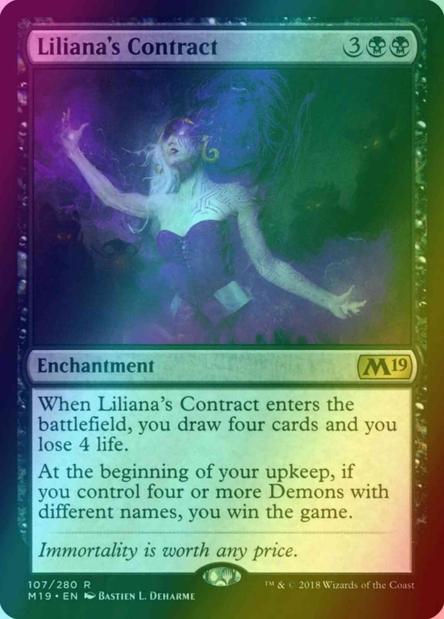 Liliana's Contract [107] [Core Set 2019] [Foil]