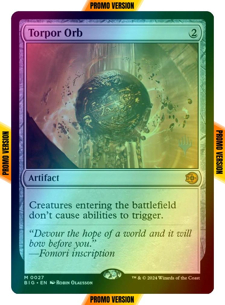 Torpor Orb [27p] [Promo Pack] [The Big Score Promos] [Foil]