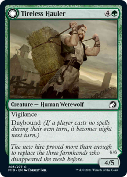 Tireless Hauler // Dire-Strain Brawler [203] [Innistrad: Midnight Hunt] [Non-Foil]