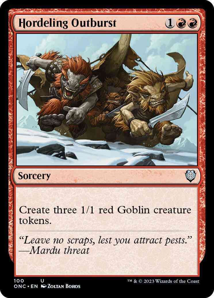 Hordeling Outburst [100] [Phyrexia: All Will Be One: Commander] [Non-Foil]