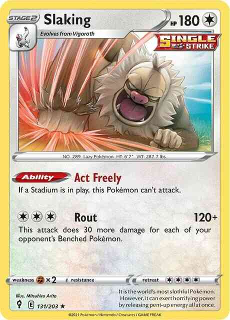 Slaking - 131/203 - Rare Holo [swsh7-131] [Holo]