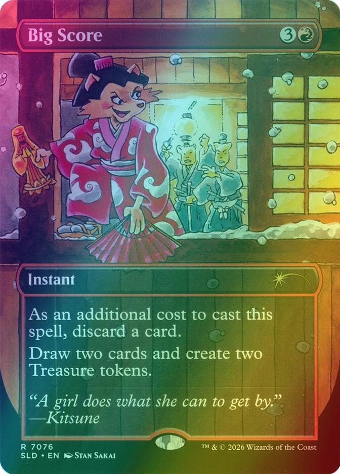 Big Score [7076] [Borderless] [Stan Sakai] [Secret Lair Drop] [Foil]