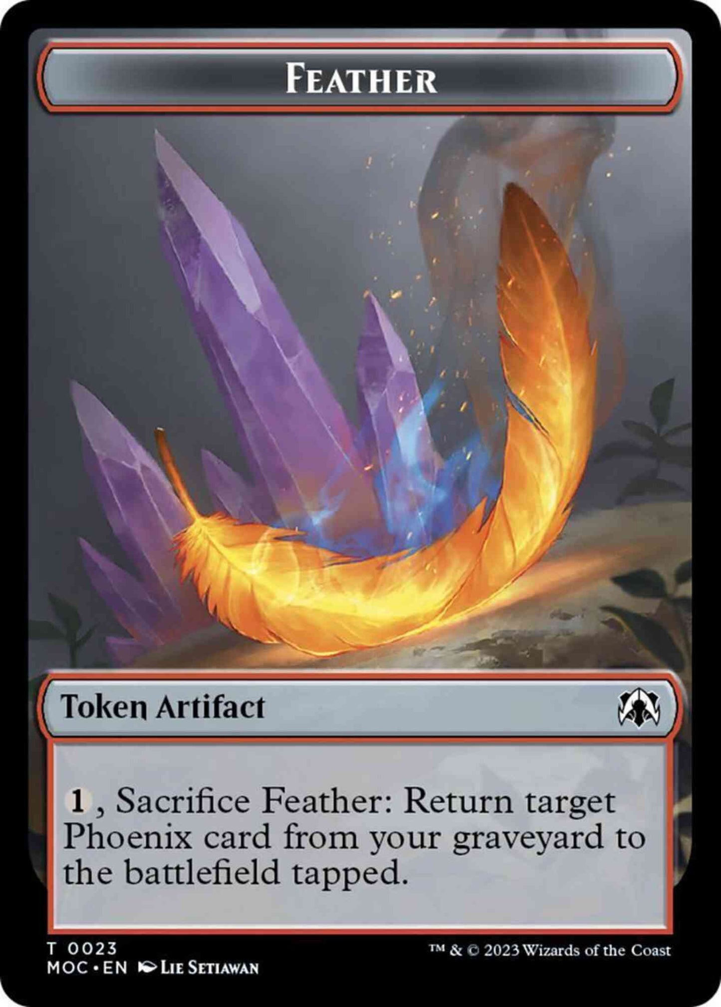 Feather Token (23) // Servo Token (42) [March of the Machine: Commander: Tokens] [Non-Foil]