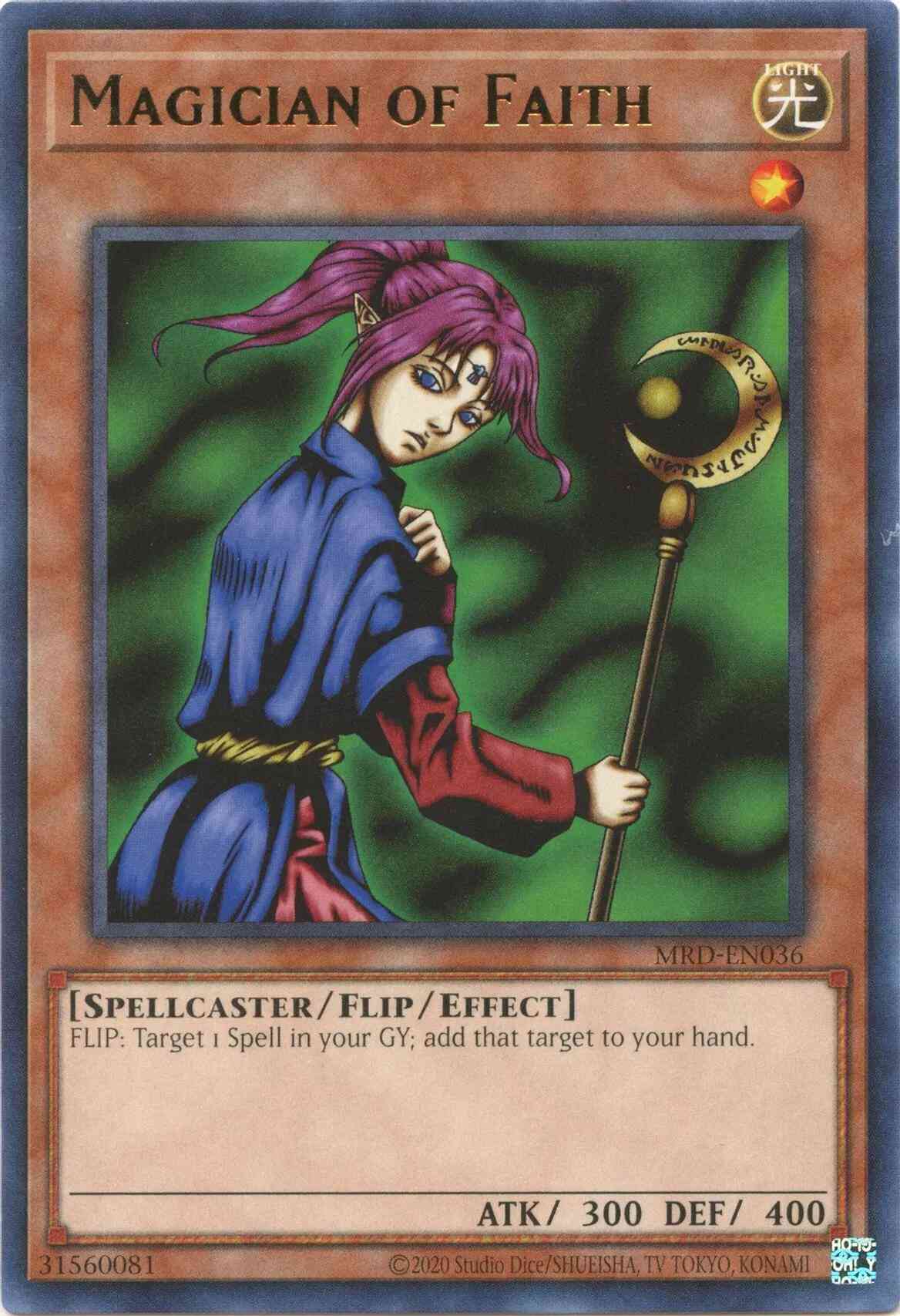 Magician of Faith - 25th Anniversary - MRD-EN036 - Rare - Unlimited