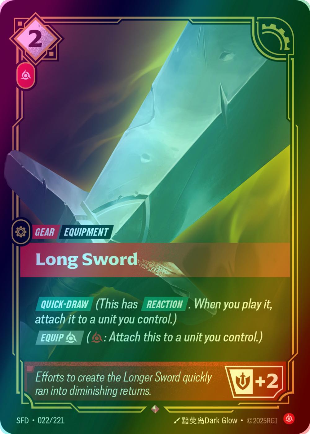 Long Sword - 022/221 [Spiritforged] [Foil]