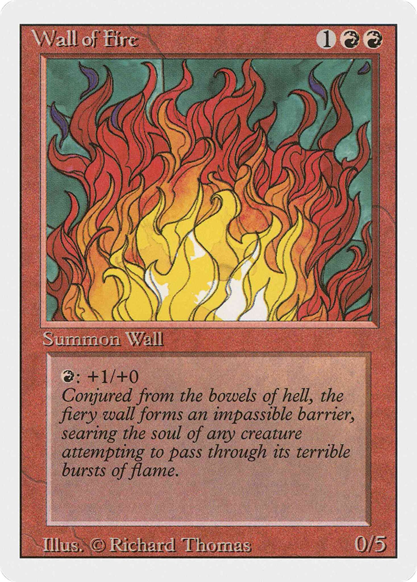 Wall of Fire [183] [Revised Edition] [Non-Foil]
