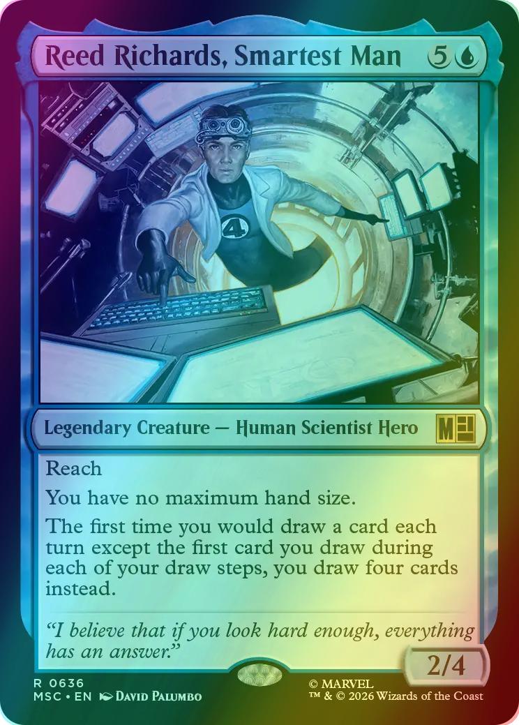 Reed Richards, Smartest Man [636] [Jumpstart] [Marvel Super Heroes: Commander] [Foil]