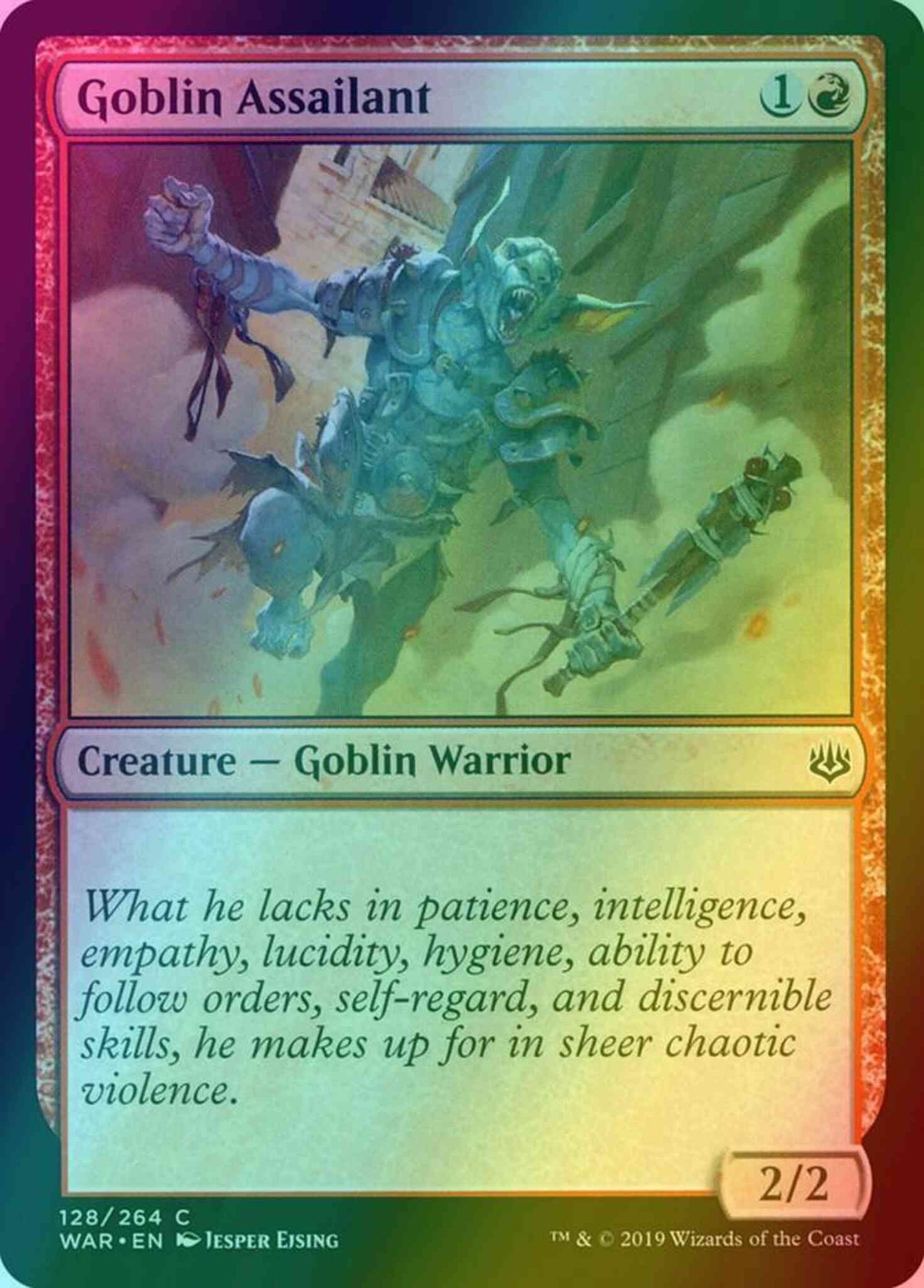 Goblin Assailant [128] [War of the Spark] [Foil]