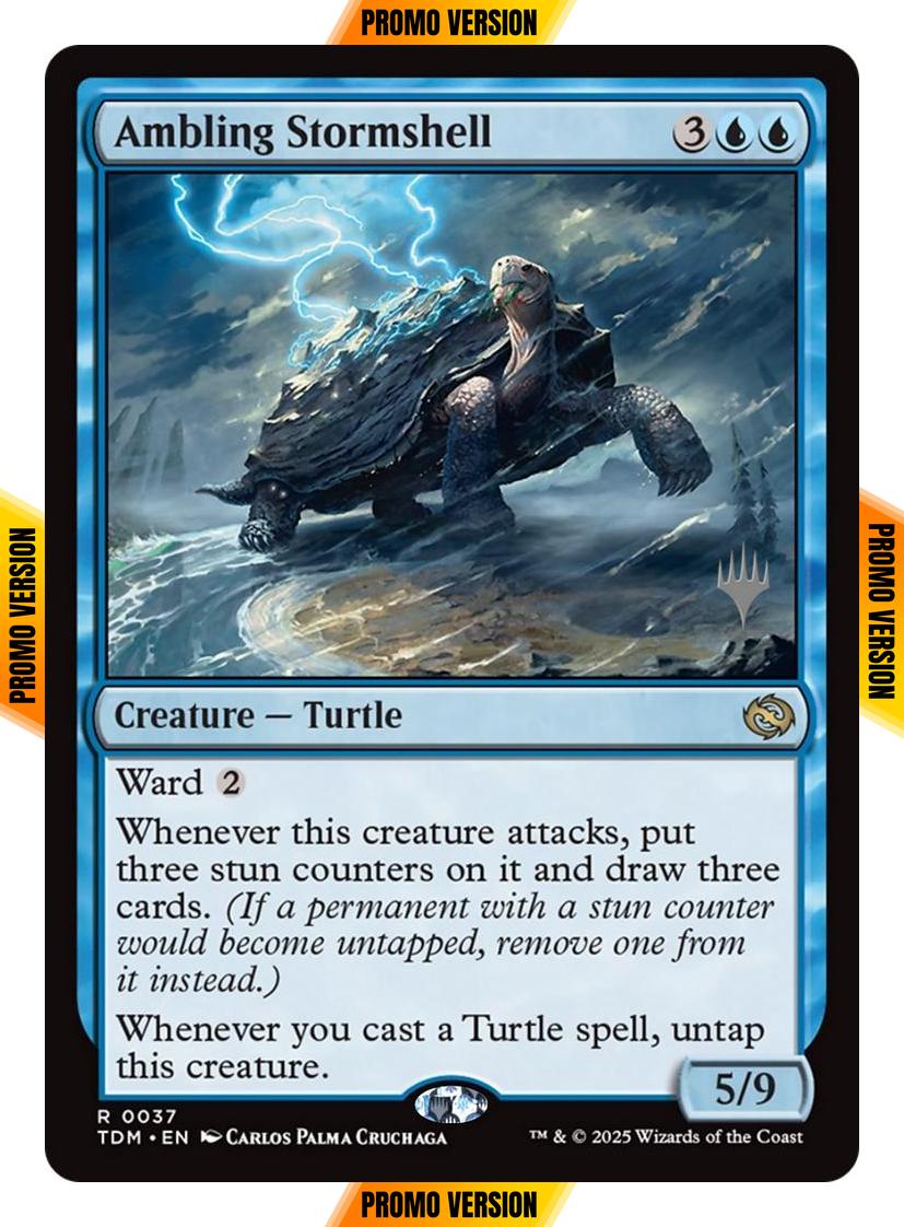 Ambling Stormshell [37p] [Promo Pack] [Tarkir: Dragonstorm: Promos] [Non-Foil]