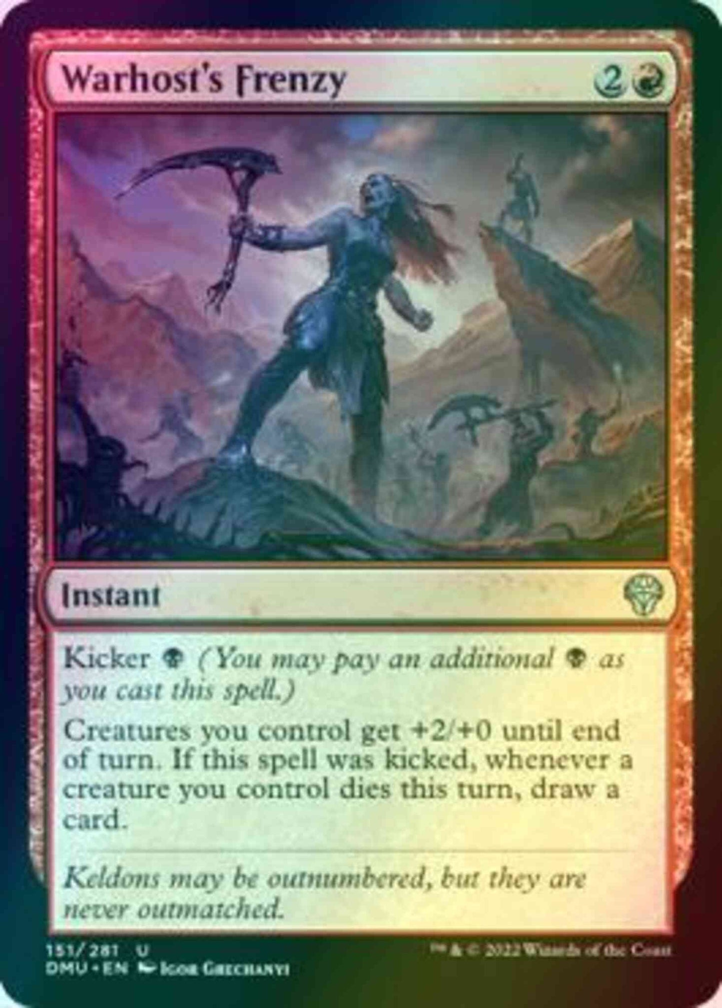 Warhost's Frenzy [151] [Dominaria United] [Foil]