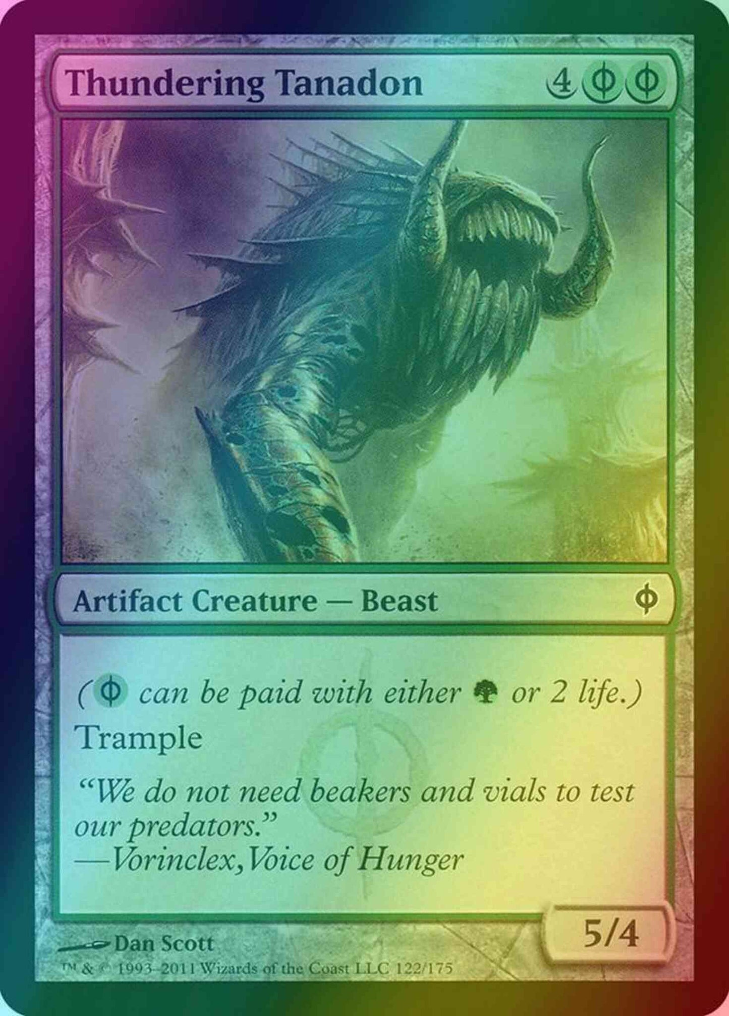 Thundering Tanadon [122] [New Phyrexia] [Foil]