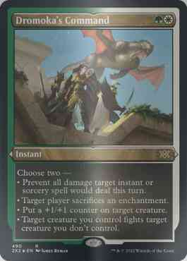 Dromoka's Command [490] [Double Masters 2022] [Etched Foil]