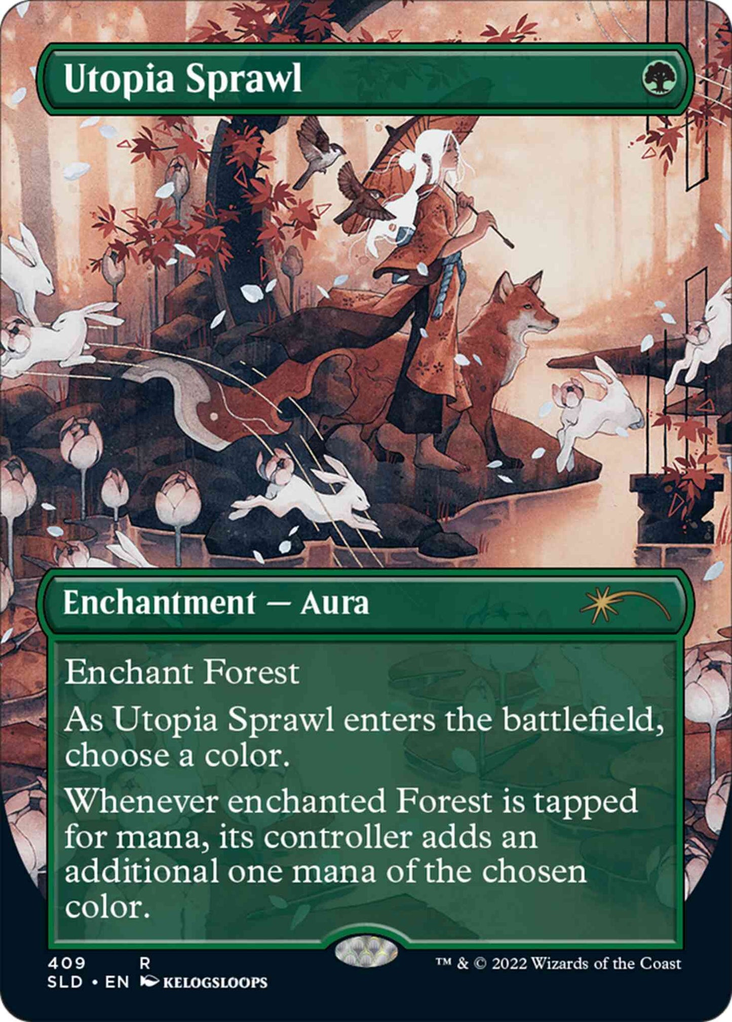 Utopia Sprawl [0409] [Borderless] [kelogsloops] [Secret Lair Drop] [Non-Foil]