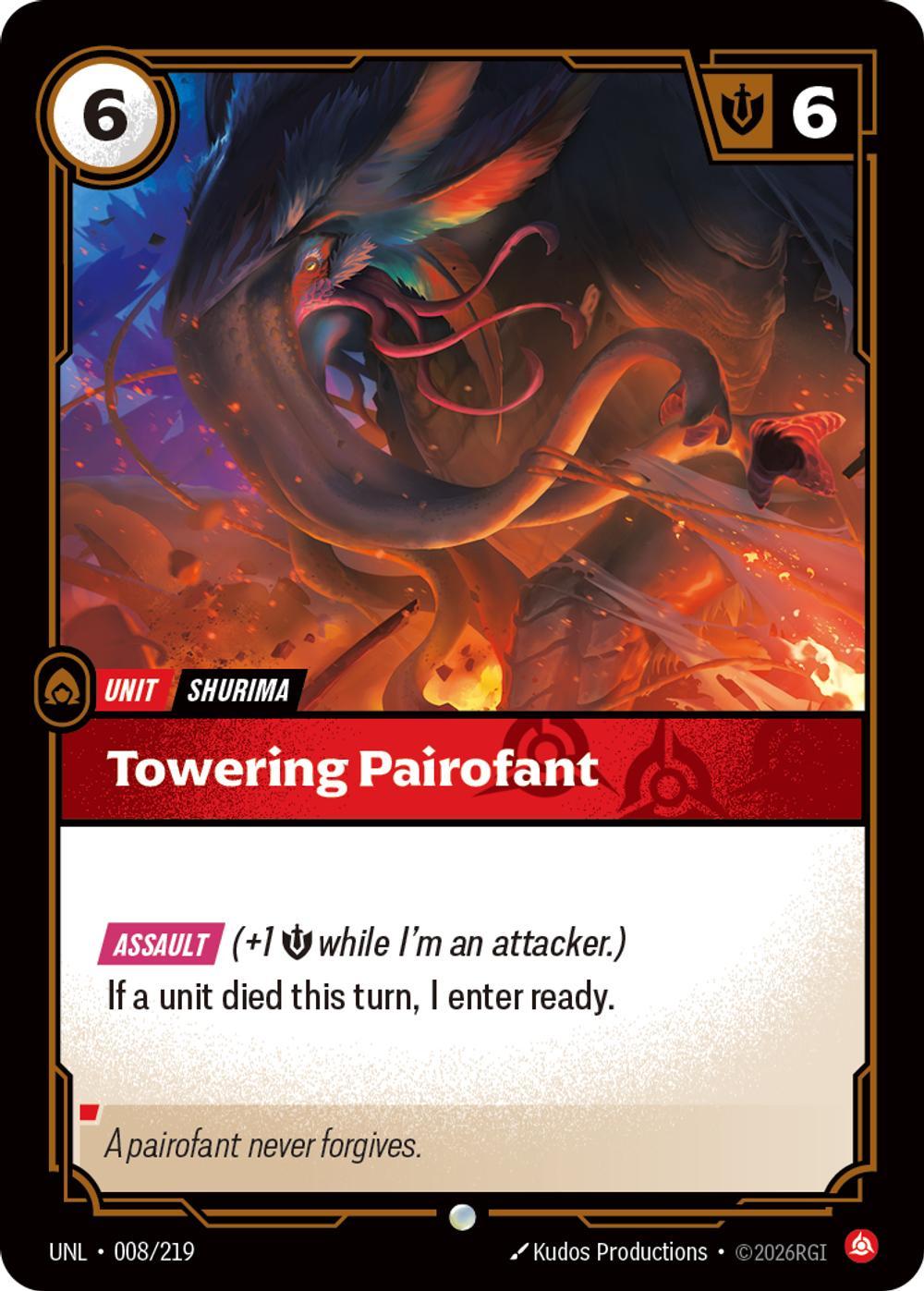 Towering Pairofant - 008/219 [Unleashed] [Non-Foil]